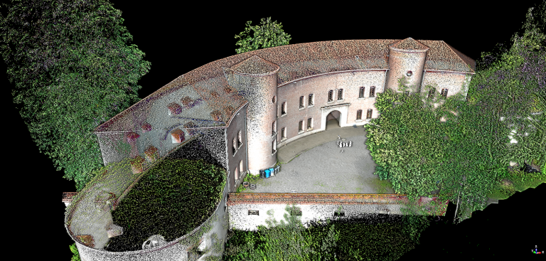 Fort Unterer Eselsberg Ulm, 3D-Vermessung