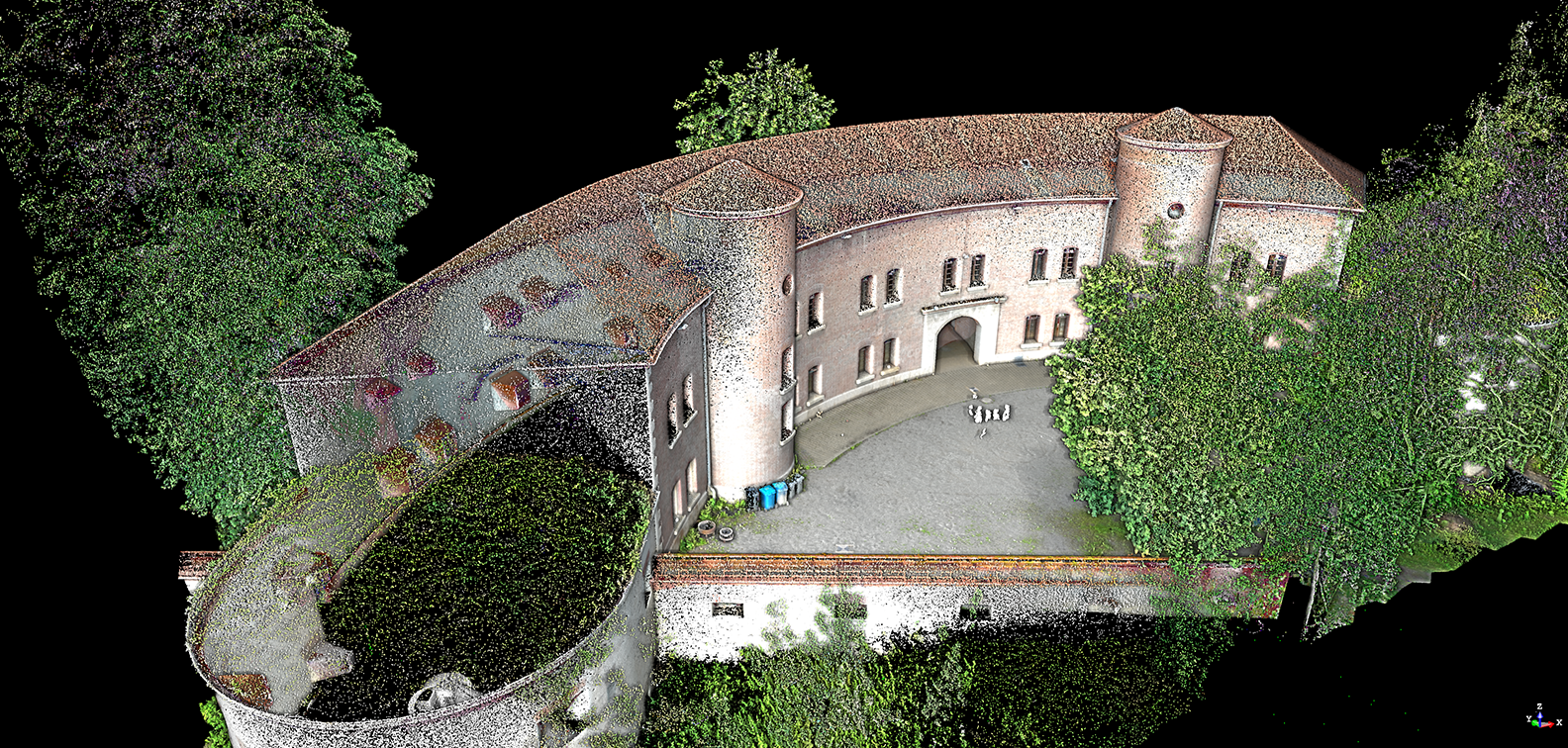 Fort unterer Eselsberg - Punktewolke