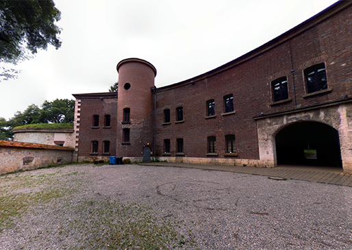 Fort unterer Eselsberg - Laservermessung