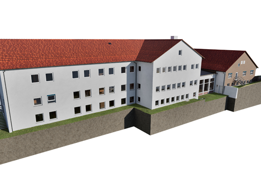 Grundschule Burtenbach - 3D-Modell Außenansicht