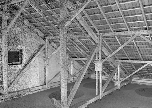 Grundschule Burtenbach - Punktewolke Dachstuhl