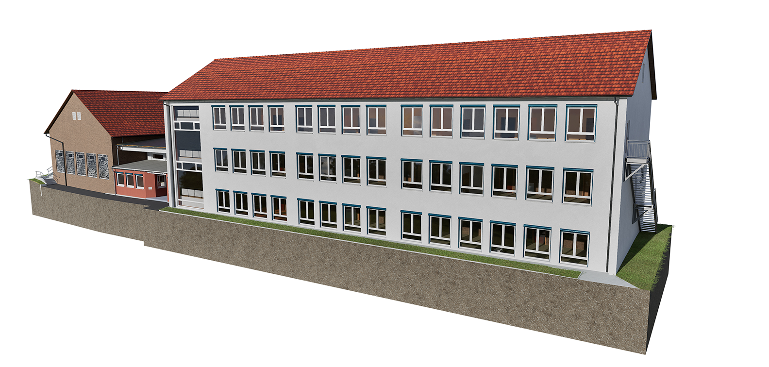3D-Modell Grundschule Burtenbach