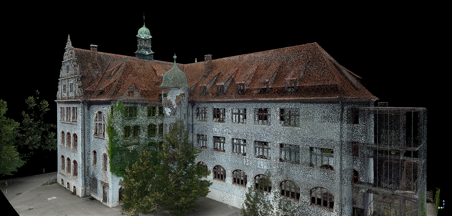 Punktewolke von Gebäude