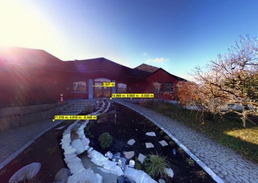 Ausschnitt aus Viewer mit Messpunkten