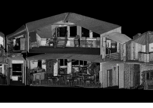 Blick ins Innere des Gebäudes